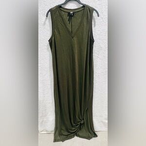 Paige Army Green Maxi Dress - Large